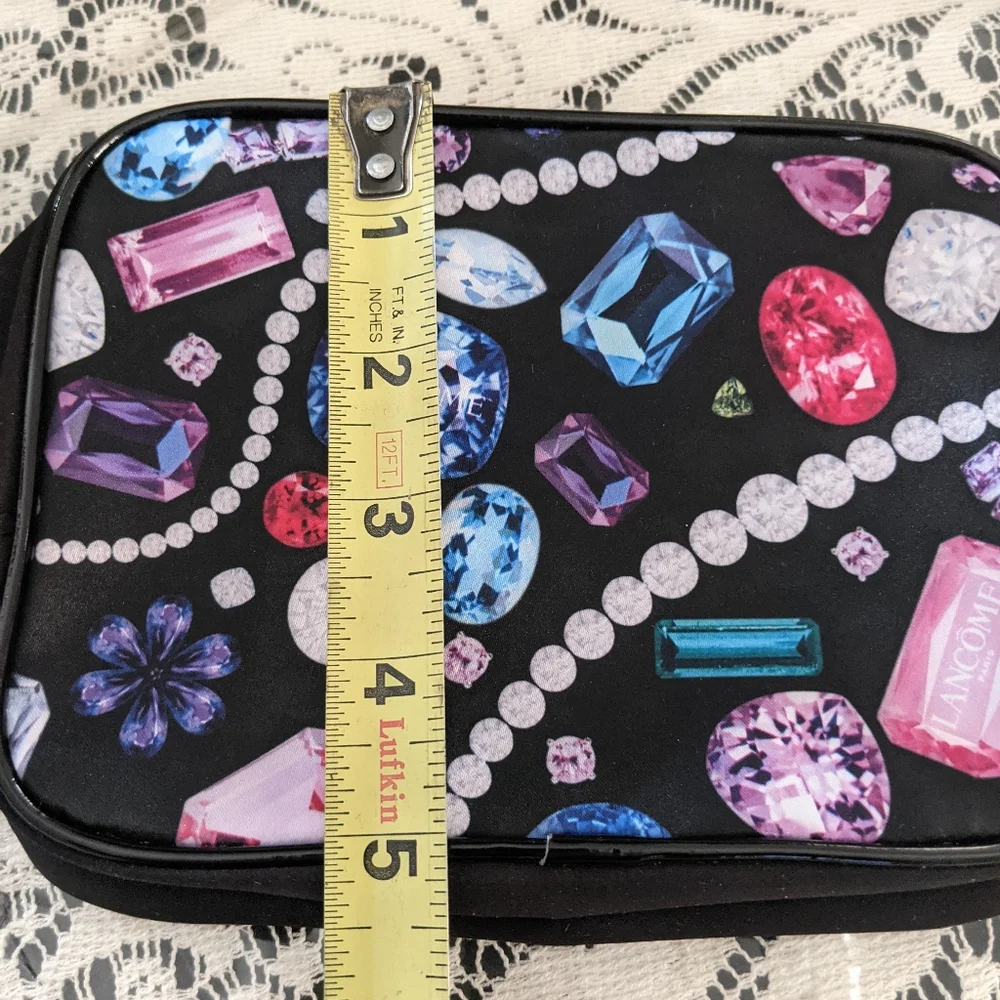 Vintage Rare Retro Lancome Cosmetic Makeup Travel Bag Pouch Coquette Gift
